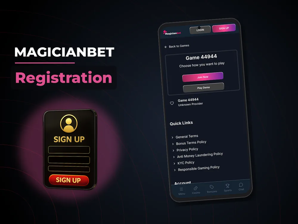 Magicianbet - Registration